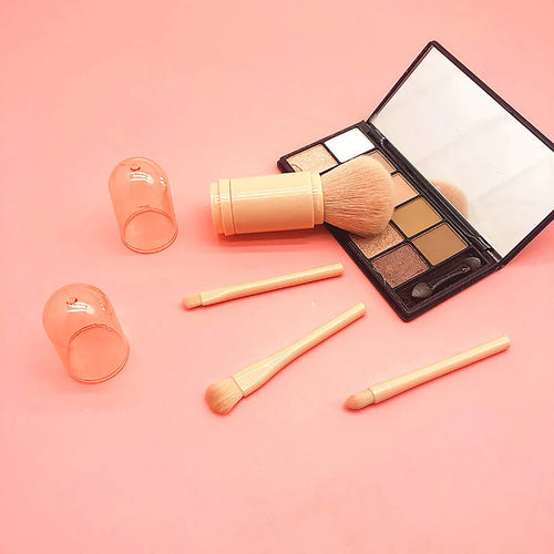 4in1 Portable Makeup Brush Set Beauty Brush